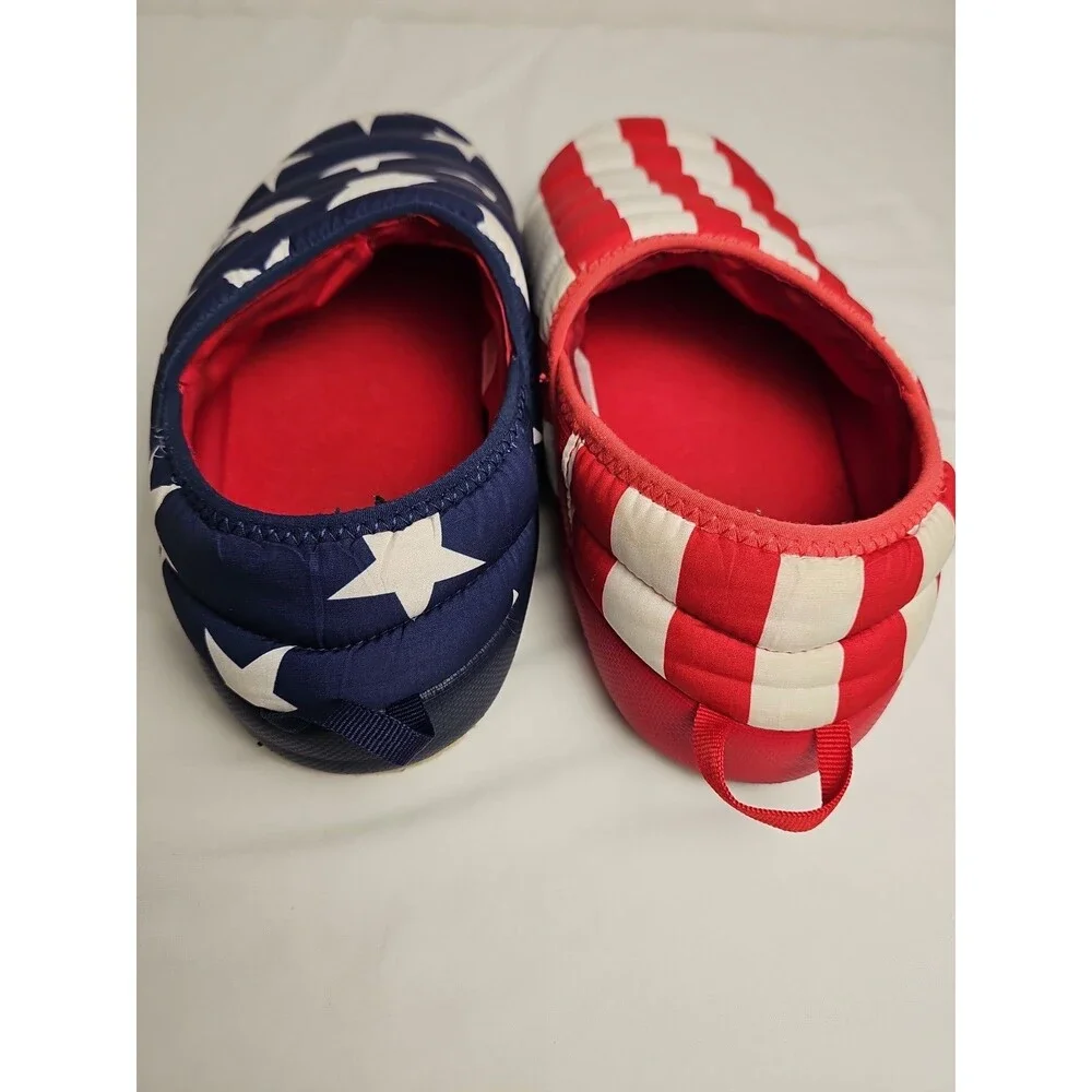 North Face Mens Slippers Size 12 ThermoBall Traction Mule V USA Flag Stars